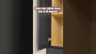 How to add a hinge restrictor clip to your cabinet doors kitchencabinets hinge [upl. by Eilsil372]