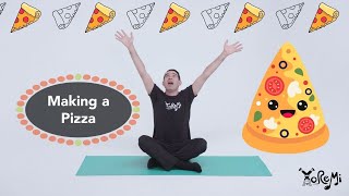 Making A Pizza Kids SingAlong  Kids Music Yoga and Mindfulness with Yo Re Mi [upl. by Drusus]