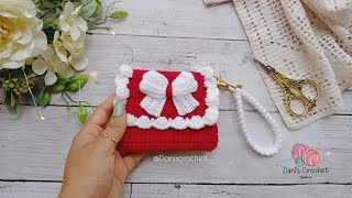 hermoso MONEDERO a crochet en TENDENCIA patrón facil 🎀 [upl. by Altis932]