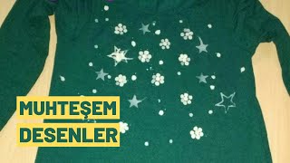 Çamaşır Suyu Lekesi DönüştürmeDesen Yapma [upl. by Emirak]