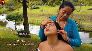 DOÑA BLANCA  Spiritual cleansing limpia  Massage soft sounds ASMR [upl. by Ahsenyt]