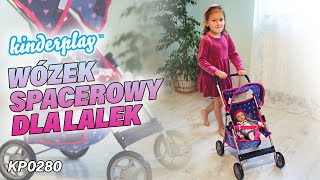 Wózek dla lalek spacerówka Kinderplay KP0280 R S T [upl. by Accber217]