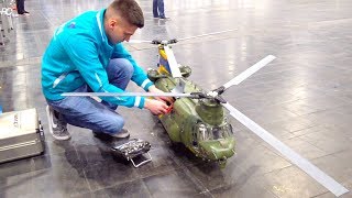 SUPER BIG RC HELI BICOPTER CHINOOK I 2 PLACE ON TV I BoeingVertol CH47 I INTERMODELLBAU I [upl. by Sivlek]