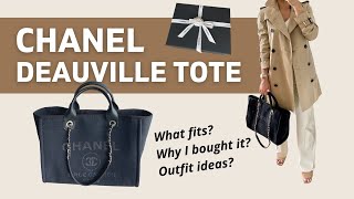 CHANEL NEW DEAUVILLE TOTE SMALL Unboxing amp Review  Why I Buy It [upl. by Corinna]