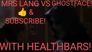 Mrs Lang VS GhostFace Fight Scene With HealthBars  Scream The TV Series S2E7 2016 [upl. by Eide]