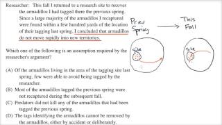 Necessary assumption  Logical reasoning  LSAT  Khan Academy [upl. by Eerehc584]