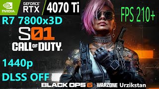 Warzone RTX 4070 Ti 7800x3D 1440p LOW Black Ops 6 Urzikstan [upl. by Lynda157]