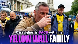 Jamie Carragher drinks AGAIN with his Dortmund family 😂  UCL Today  CBS Sports Golazo [upl. by Akiem593]