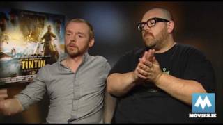 Simon Pegg amp Nick Frost aka Thomson and Thompson talk TINTIN amp CORNETTO trilogy [upl. by Dex]