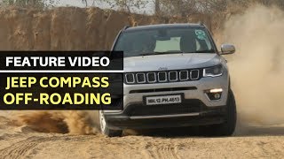 Jeep Compass offroad performance in India  cartoq [upl. by Nnail589]