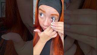 Spider contact lenses 😱 lenses beautyhacks [upl. by Aneleve]