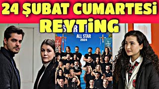 24 Şubat 2024 Cumartesi REYTİNG SONUÇLARI  Gönül Dağı büyük düştü [upl. by Giesecke56]