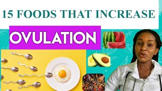 15 foods that increase ovulationFertility to get pregnant [upl. by Moth]