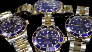 Rolex Submariner “Two Tone” Blue 116613LB and 16613 [upl. by Flavius]