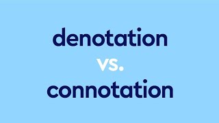 Difference Between Denotation And Connotation in English With Definitions Examples and Pictures [upl. by Adnovaj]