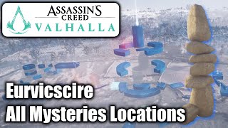 Assassins Creed Valhalla  Eurvicscire All Mysteries Locations [upl. by Particia308]