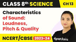 Class 8 Science Chapter 13  Characteristics of Sound Loudness Pitch and Quality  Sound [upl. by Direj]