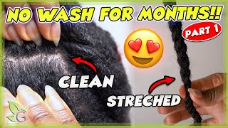 Clean and Stretched hair for MONTHS – NO WASHING part 1 [upl. by Akimad]