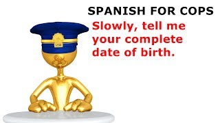 How to say quotTell me your date of birthquot in Spanish [upl. by Aicnelev]