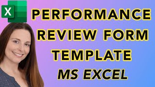 Performance Review Form Template In Excel [upl. by Irovi151]