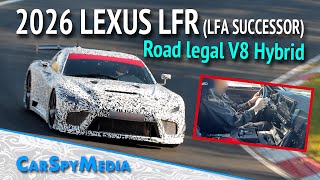 2026 Lexus LFR Prototype Road Legal GT3 V8 Hybrid LFA Successor Caught Testing At The Nürburgring [upl. by Fay815]