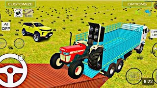 Drive JCB And Unloading Stone From Dumper In Game 💥 swaraj855 tractor bus jcb gaming [upl. by Johnnie]