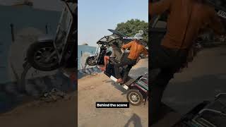 Kachra behind the scene e rickshaw stunt [upl. by Norrat260]