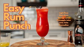 Quick amp Easy Rum Punch Recipe  Perfect for Any Party [upl. by Froh648]