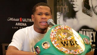 Devin Haney DISSES JORGE LINARES POWER in post fight press conference [upl. by Neibaf]