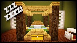 Minecraft How To Make A Realistic Usable Bed [upl. by Idnahc]