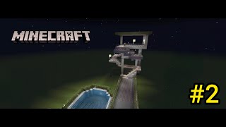 Constructing the Slide Building Minecraft Water Park  Part 2 [upl. by Graybill]