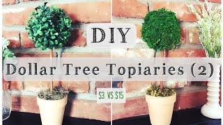 DIY Topiary  Dollar Tree Room Decor for 3 [upl. by Niki]