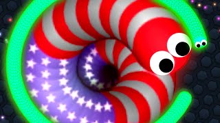 Slitherio 0000001 Snake vs 0000567 Snakes Epic Slitherio Gameplay [upl. by Ellenig]