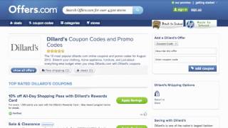 Dillards Coupon Code 2013  How to use Promo Codes and Coupons for Dillardscom [upl. by Shanly184]