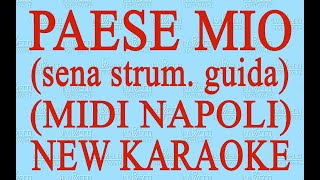 Paese mio senza strum guida Midi Napoli  New Karaoke  Antologia della canzone napoletana [upl. by Olivier]