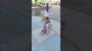 BALANCE BIKE  Aisha first time able to balance [upl. by Elexa651]