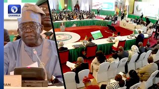 ECOWAS Summit Tinubu Demands Financial Commitment From Member States To Fight Terrorism [upl. by Lokkin]