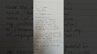 Resignation LetterResignation letter for CompanyHow To Write Resignation letterenglish trending [upl. by Susej]