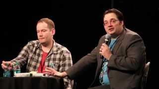 Fantasy Authors Brandon Mull and Brandon Sanderson [upl. by Lyrred]