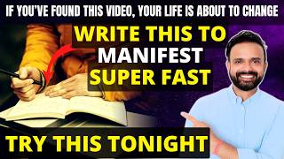 Manifest SUPER FAST The Ultimate Law of Attraction Hack DO IT TONIGHT [upl. by Nerral989]