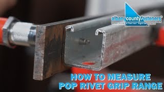 How to Measure Material Thickness For Rivet Installation  Rivets 101 [upl. by Toille]