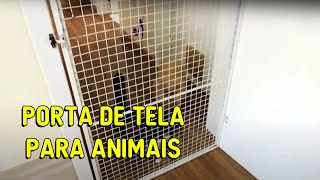 Portas de tela para animais  Gatil Hauser [upl. by Kendal368]