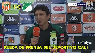 Envigado 10 Deportivo Cali Rueda de prensa del Cali luego de la derrota ante Envigado FC [upl. by Mercie]