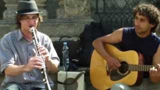 Mack the Knife  Street performance  Cesky Krumlov  Czech Republic  2013 [upl. by Nosiddam871]