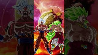 Q super saiying way ultra instinto VS Broly super saiyan 3 [upl. by Ialokin]