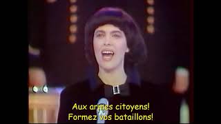 La Marseillaise  Mireille Mathieu  lyrics [upl. by Leonelle]