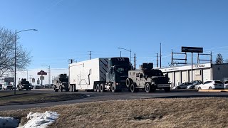 How the US Air Force Moves an ICBM Nuclear Warhead Through Great Falls Montana to Malmstrom AFB [upl. by Kedezihclem]