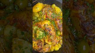 POULET AUX OLIVES 🫒 recette food shorts [upl. by Rehpoitsirhc725]