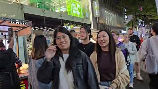 Myeongdong street food carts Oct 2024 [upl. by Atte485]