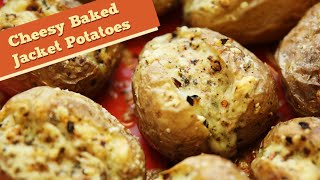 Cheesy Potatoes  Baked Jacket Potatoes  Divine Taste With Anushruti [upl. by Garlaand]